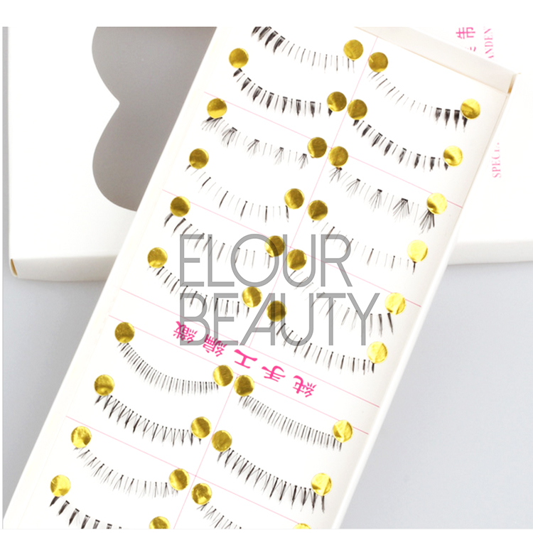 High quality synthetic bottom false lashes ES62